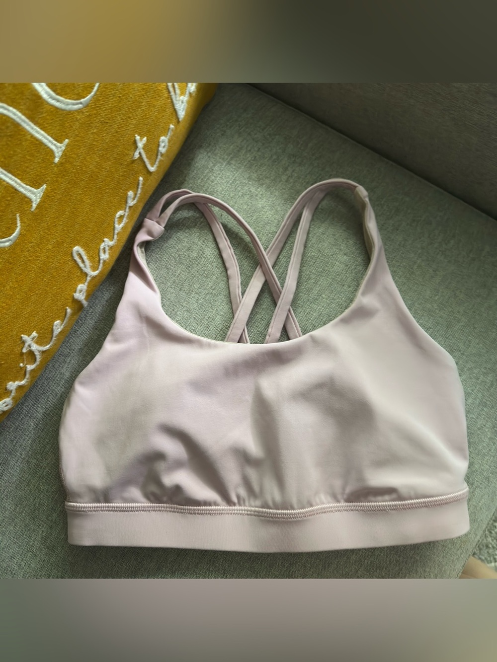 lululemon Energy Sports Bra Size 6 Neutral Blush